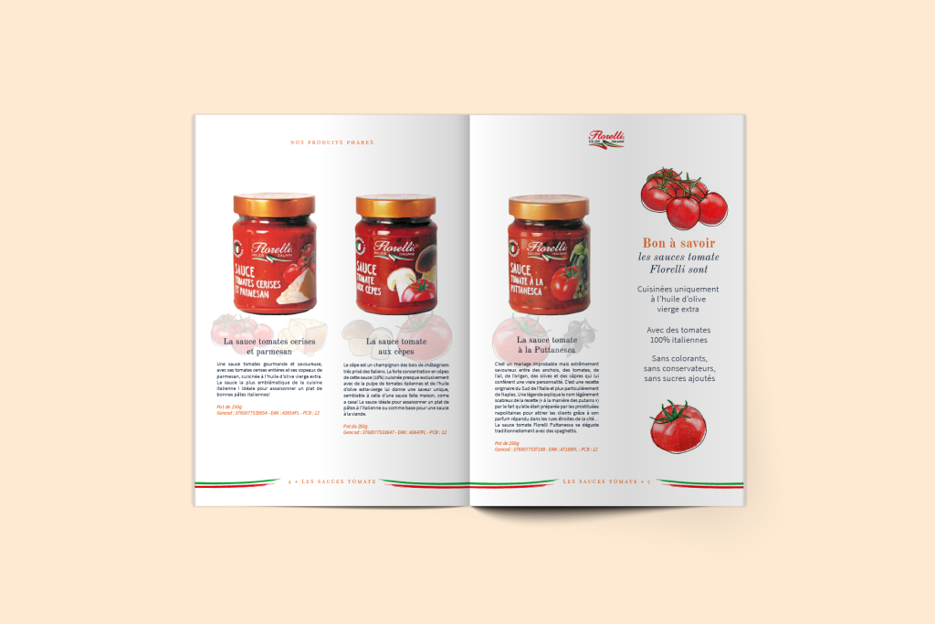 Ital passion - sauces tomates - brochure informative