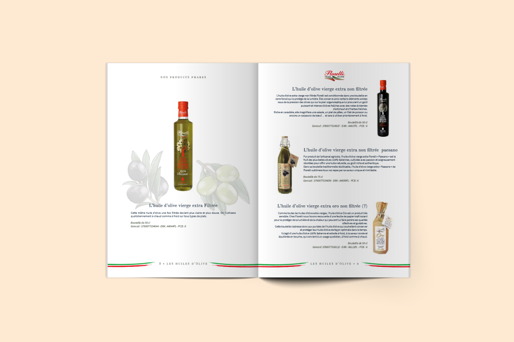 Ital passion - les huiles d olives - brochure informative
