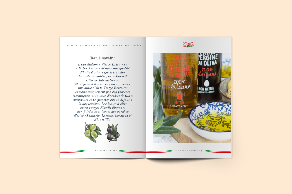 Ital passion - les huiles d'olive - brochure informative
