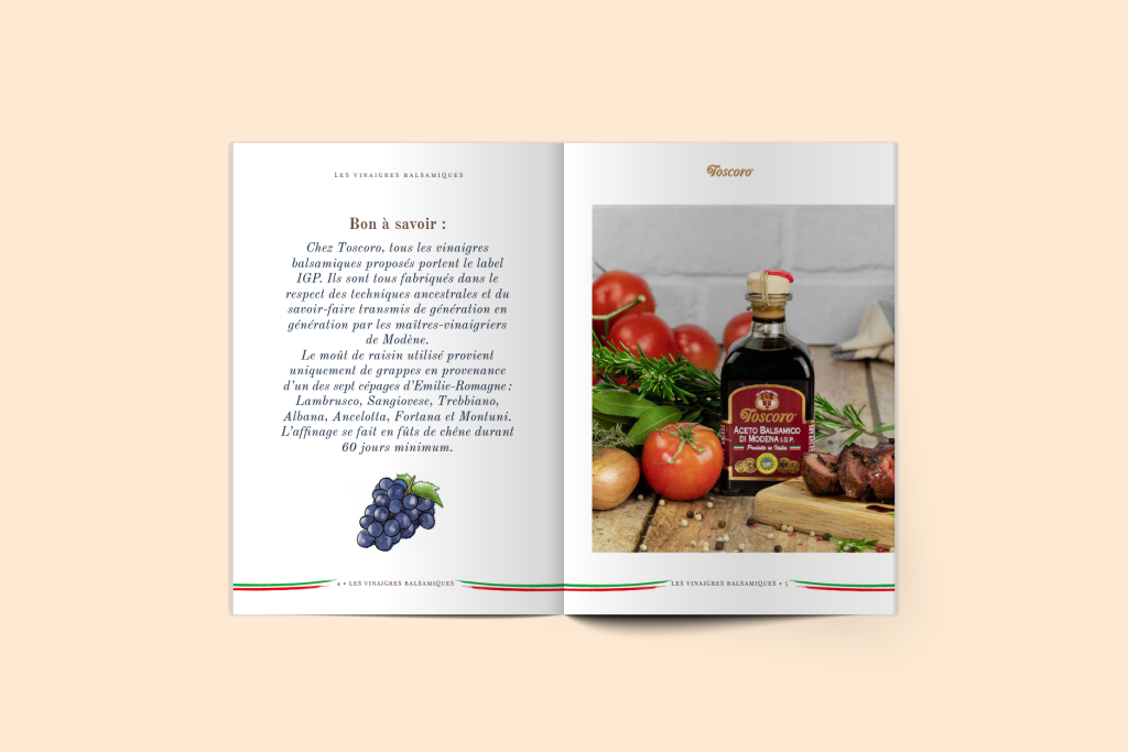 Ital passion - les vinaigres balsamique - brochure informative